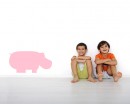 Hippo Wall Decal Animal Stickers For Nursery